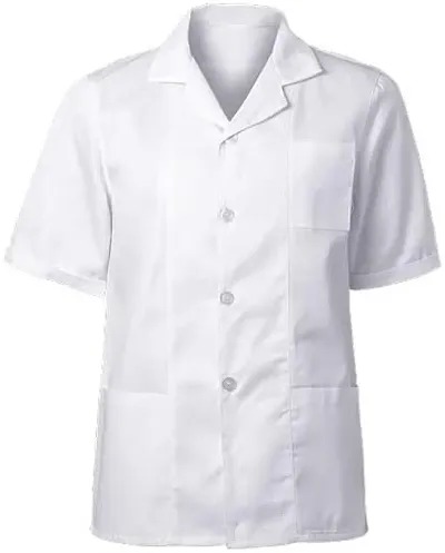 Doctor's Apron Lab Coat Half Sleeves - Unisex (For Male Female) - Coat