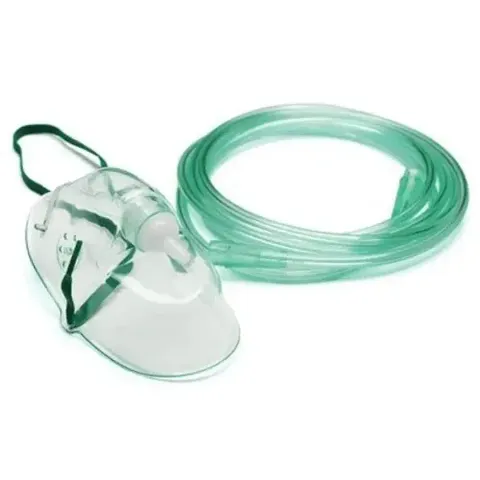Oxygen Mask for Adult Oxygen Therapy Mask (Adult Mask, 5 Pieces)