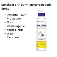 Sunsheer SPF 50+++ Sunscreen Body Spray - Fast Absorbing, Non-Greasy, and Water Resistant (100ml)-thumb1