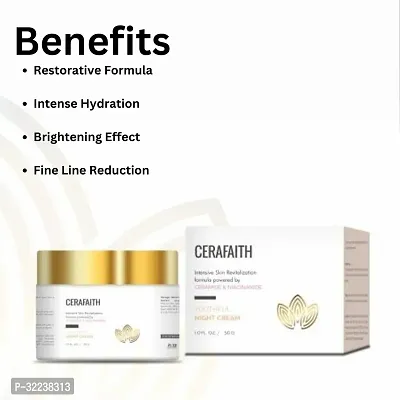 Enriched with Ceramide and Niacinamide Cerafaith Night Cream-thumb3