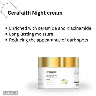 Enriched with Ceramide and Niacinamide Cerafaith Night Cream-thumb4