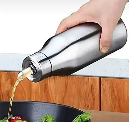 Classic Stainless Steel Dustproof and Leakproof Oil Pot Drop Sauce Vinegar Bottle