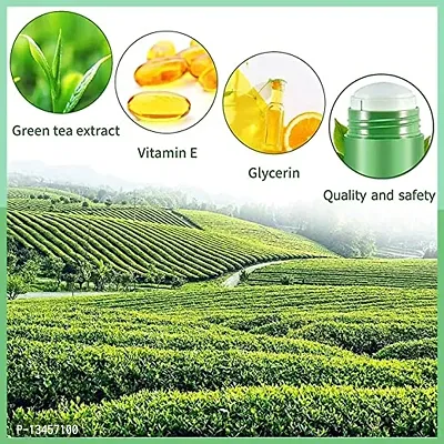 Green Tea Cleansing Mask Stick for Face | For Blackheads Whiteheads Oil Control  Anti-Acne | Green Mask Stick for Men and Women-thumb2