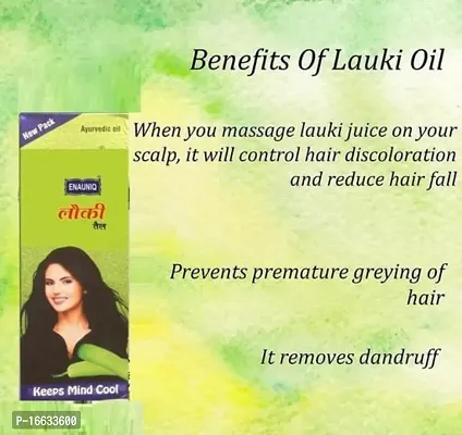 Enauniq Dudhi Lauki Hair Oil 100ml Pack Of 3-thumb3