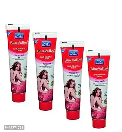 BLUE VALLEY Hair Removal Cream for Men And Women Both Pack of 4