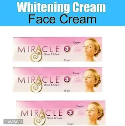 MIRACLE 3 SHINE AND GLOW CREAM 15 GRM PAK OF 3