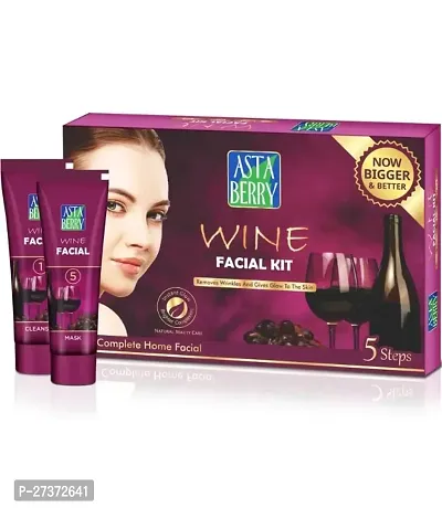 ASTABERRY Wine  Facial Kit, 5 Steps Remove Wrinkles 100gm  (100 g)-thumb0