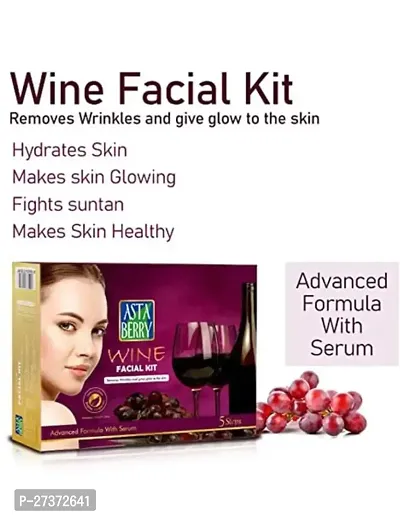 ASTABERRY Wine  Facial Kit, 5 Steps Remove Wrinkles 100gm  (100 g)-thumb3