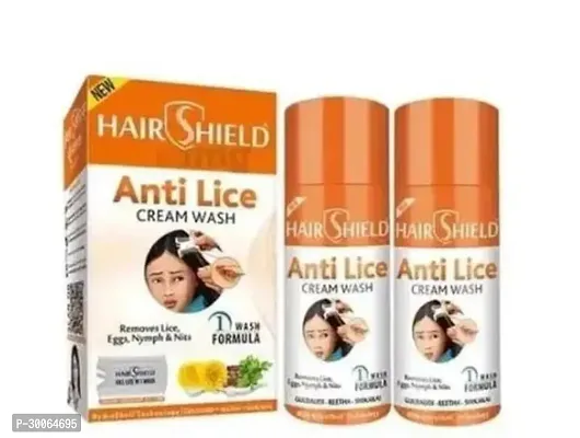 Hair Shield Anti Lice Cream Wash with Head Lice Comb With Every Pack -2 (30 Ml X Pack Of 2 = 60 Ml)