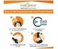 Hair Shield Anti Lice Cream Wash with Head Lice Comb With Every Pack -2 (30 Ml X Pack Of 2 = 60 Ml)-thumb2