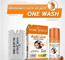 Hair Shield Anti Lice Cream Wash with Head Lice Comb With Every Pack -2 (30 Ml X Pack Of 2 = 60 Ml)-thumb3