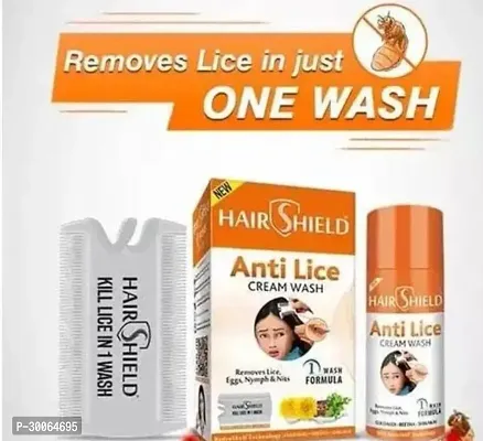 Hair Shield Anti Lice Cream Wash with Head Lice Comb With Every Pack -2 (30 Ml X Pack Of 2 = 60 Ml)-thumb4