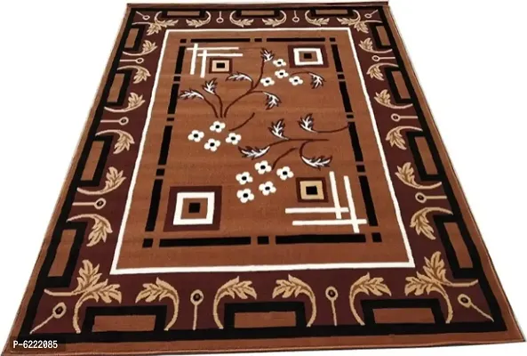 SUPER CARPETS HOME D COR ACRYLIC CARPET  SIZE 5x7 FT  BROWN MULTICOLOR-thumb0