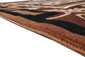 SUPER CARPETS HOME D COR ACRYLIC CARPET  SIZE 5x7 FT  BROWN MULTICOLOR-thumb1