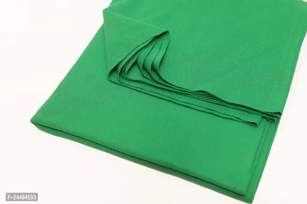 MODESTTRIMS Ribbing Material for T-Shirts: Ideal for Waistbands, Neckbands, and Cuffs Trim (Parrot Green)-thumb2