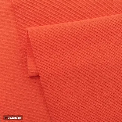 TinaKim Ribbing for T-Shirt, Waistbands Neckbands Cuffs Trim Material (43x20in, 77 Orange)