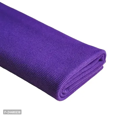 Rib Knit Fabric,Waistbands Collar Cuffs Trim Material (Purple, 43x39in)-thumb0