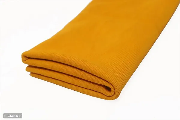 MODESTTRIMS Ribbing Material for T-Shirts: Ideal for Waistbands, Neckbands, and Cuffs Trim (Yellow)-thumb0