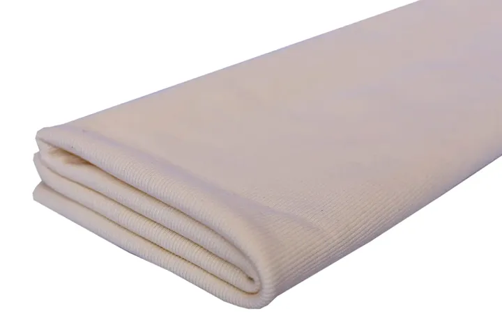 MODESTTRIMS Ribbing Material for T-Shirts: Ideal for Waistbands, Neckbands, and Cuffs Trim (Cream)