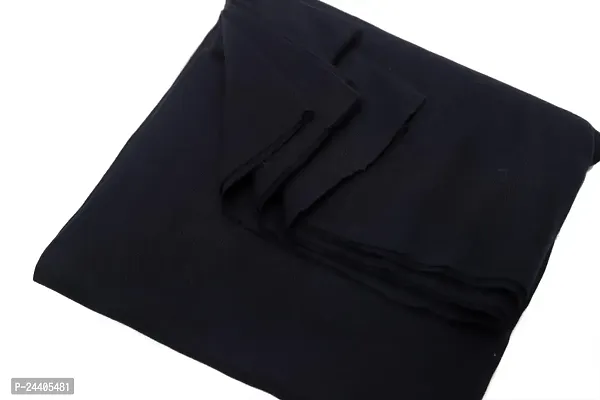 MODESTTRIMS Ribbing Material for T-Shirts: Ideal for Waistbands, Neckbands, and Cuffs Trim (Black)-thumb2