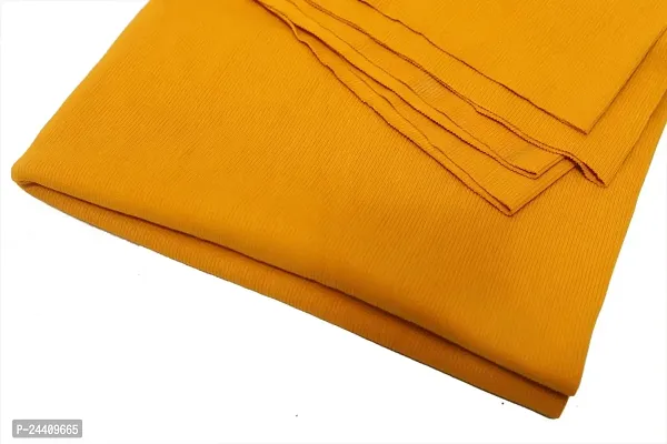 MODESTTRIMS Ribbing Material for T-Shirts: Ideal for Waistbands, Neckbands, and Cuffs Trim (Yellow)-thumb2