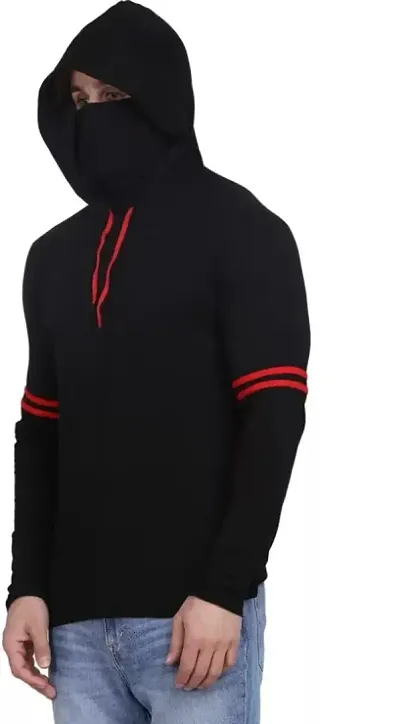 Classic Blend Solid Hoodie Tshirt for Men