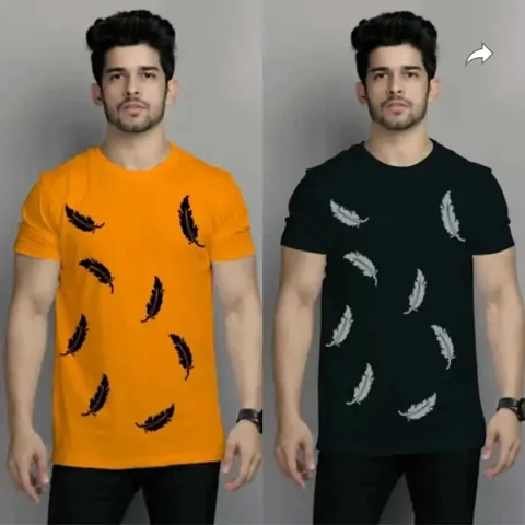 combo style leaf t shirt