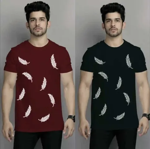 combo style leaf t shirt