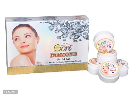 Indhotgori Diamond Facial Kit With Aloe Vera Extract For Skin Lightening, Tightening (500 G)