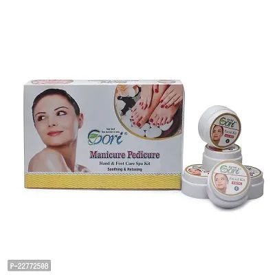 Indhotgori Manicure Pedicure Facial Kit, Glowing Skin Care Treatment For All Skin Type (500 G)