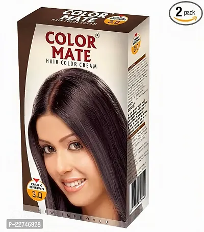 Color Mate Hair Colour Cream, 130Ml - Dark Brown-thumb0