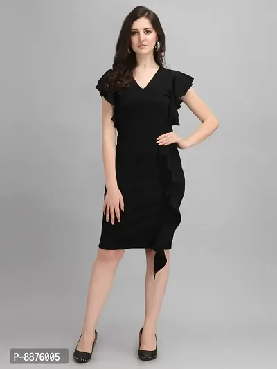 Women Stylish Solid Bodycon Dress