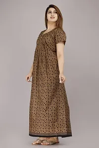 coolswagg Melcro Womens Comfortable  Trendy Nighty (Night Dress) (Brown, 1)-thumb2