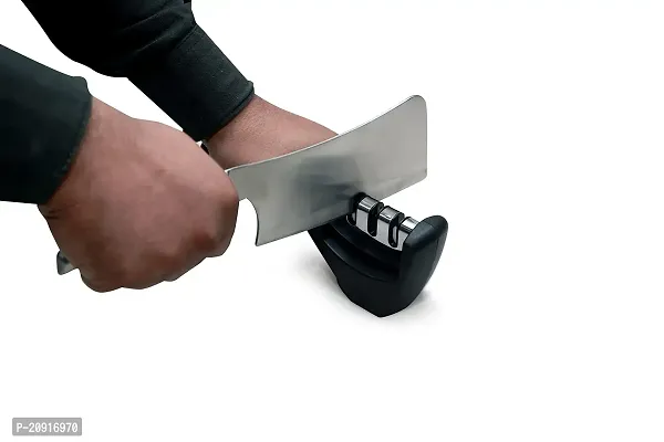 3 Stage Manual Knife Sharpener Tool for Ceramic Knife and Steel