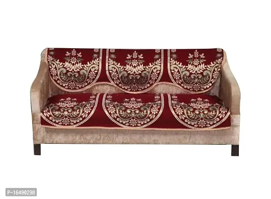 Moninfinity Cotton Sofa Cover Set with Heavy Fabric Floral Design Sofa Cover_3 Seater (sc5)