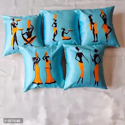 Satin Printed Cushion Covers-thumb0