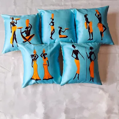Satin Printed Cushion Covers