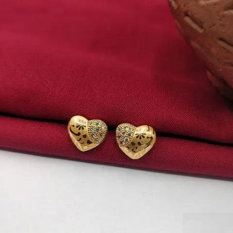 Fancy Alloy Heart Style Earrings For Women