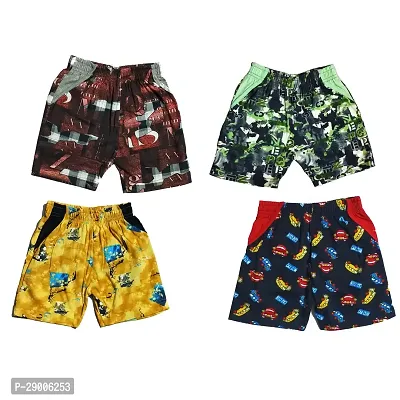 Stylish Cotton Shorts for Boys Pack of 4-thumb2