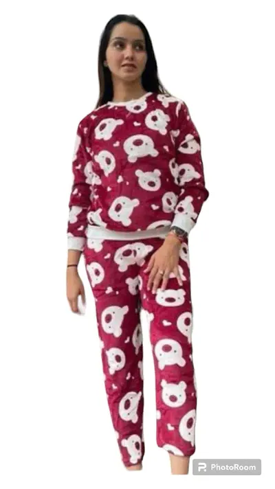 HRD7s Super Soft Winter Night Suit with Hoodie