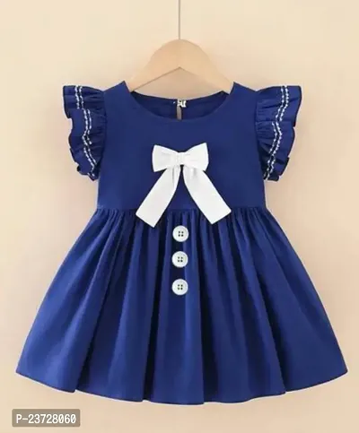 Stylish Trendy Cotton Blend Frocks For Girl-thumb0