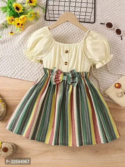 Beautiful Cotton Printed Frock For Girls-thumb0