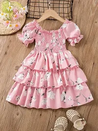 Beautiful Cotton Printed Frock For Girls-thumb1