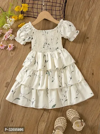 Beautiful Cotton Printed Frock For Girls-thumb0