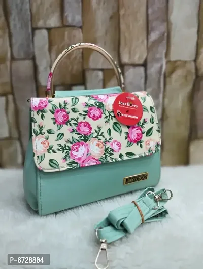 Trendy floral crossbody and sling bag-thumb0