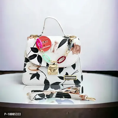 Versatile flower print sling bag
