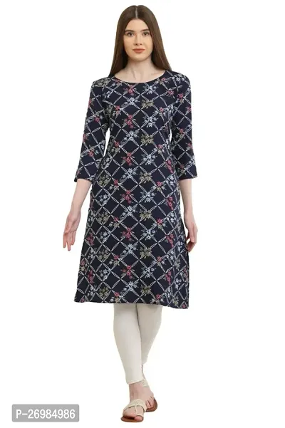 Classic Crepe Printed Kurti for Women