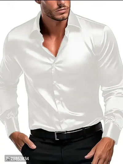 Cotton Shirt for Mens || Plain Solid Full Sleeve Shirt || Regular Fit Plane Casual Shirts for Men. Pack of 1-thumb0