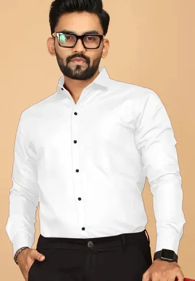 Stylish Fit Plain Solid Spread Collar Casual Shirt Pack of 1