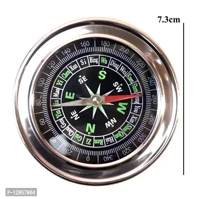 BANSIGOODS Big Compass Stainless Steel Directional Military Magnetic Compass (7.3 cm) for Feng Shui/Travel-thumb2